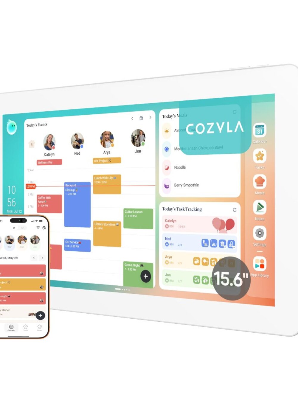 Cozyla Calendar Plus 2 15.6" Smart Digital Family Planner No Subscription Touch